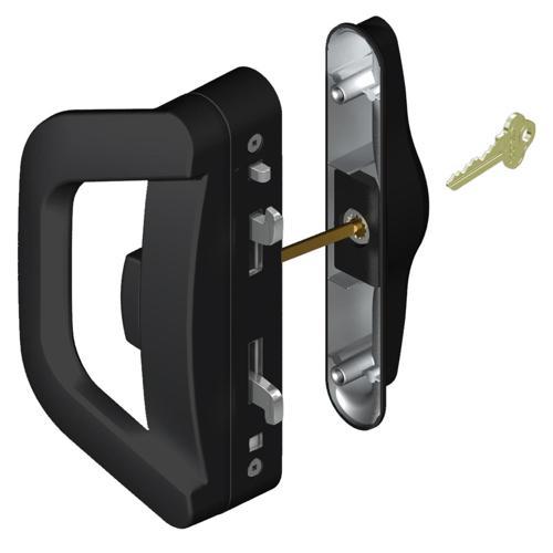 Lockwood Endeavour Albany Sliding Door Lock Single 19-49mm Black