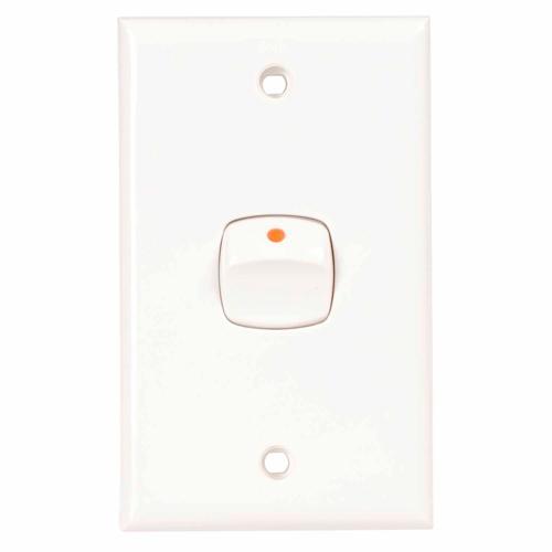 HPM Switch 1 Gang 35A With Loop 240 Volt White