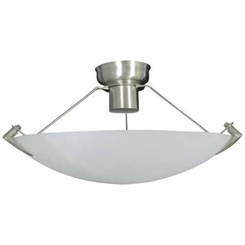 Nouveau Orlando DIY Batten Fix Ceiling Light Dia: 300mm 175mm Brushed Chrome