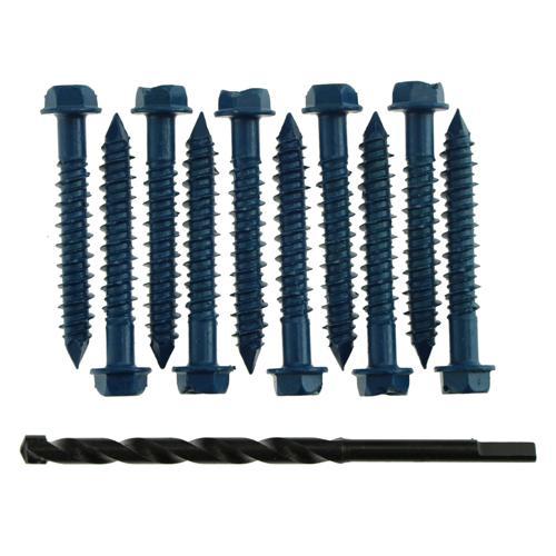 Cobra Concrete Screws Hex Head 10 Pack 6mm X 45mm Pack of 10
