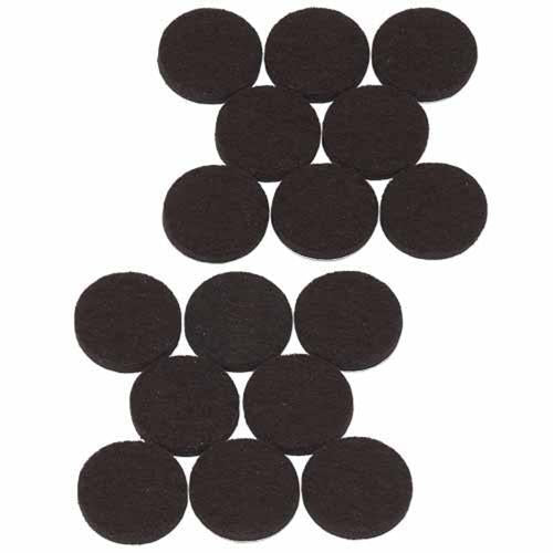 Soft Touch Felt Pads 25mm Brown Pack of 16