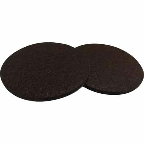 Soft Touch Felt Pads 76mm Brown Pack of 4