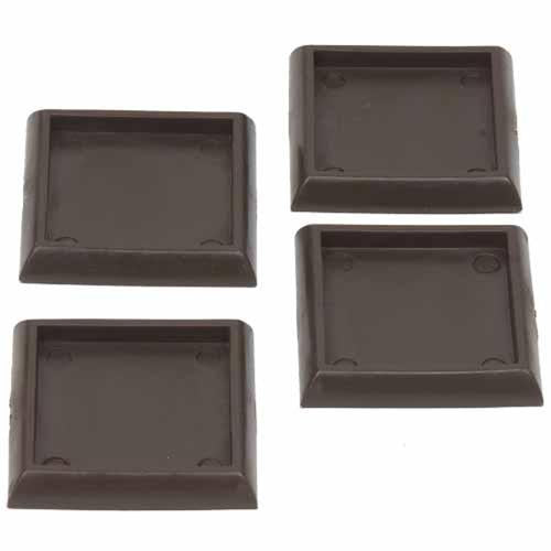 Soft Touch Castor Cups 45mm Brown Pack of 4 4653295N