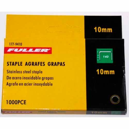 Fuller 140 Series 10mm Staples 1000 Pack Silver Pack of 1 000