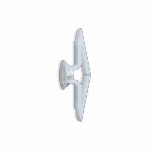 Toggler Plastic Toggle Plasterboard Anchors 0.3-0.6cm White Pack of 5