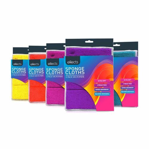 Effects Microfibre Kitchen Sponges 170 X 220mm Assorted