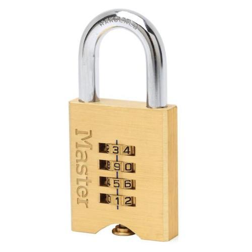 Master Lock Combination Padlock 50mm Brass