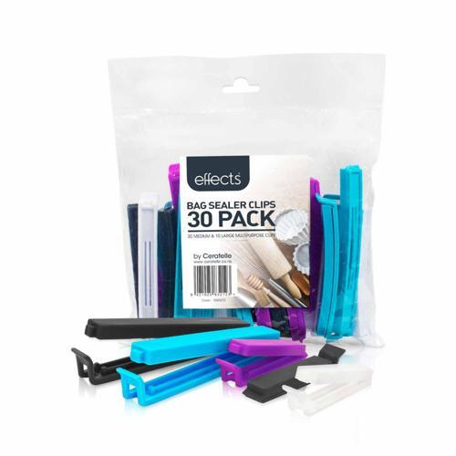 Effects Bag Sealer Clips Assorted Colours