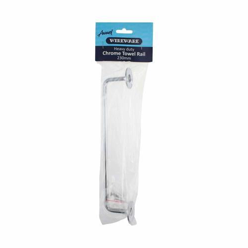 Wireware Towel Rail 230mm Chrome Plated