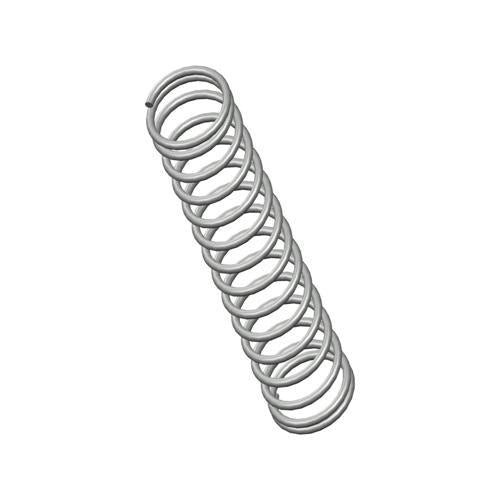 Century Compression Spring 9.53mm X 44.45mm X 0.89mm Zinc Plated Pack of 2