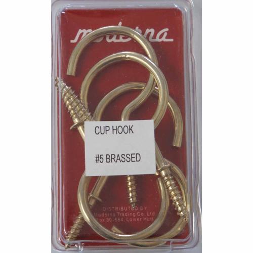Moderna Cup Hook L: 70mm 35mm Pack of 5 CUP5B