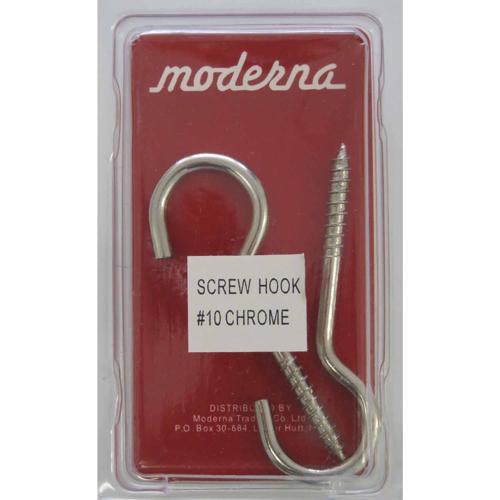 Moderna Screw Hook L: 70mm. 25mm Pack of 2