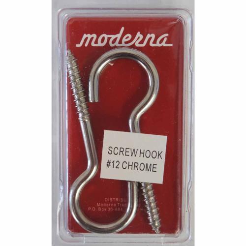Moderna Screw Hook L: 80mm. 30mm Pack of 2