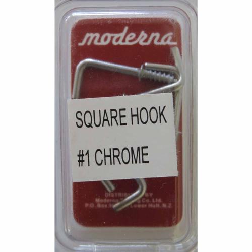 Moderna Square Hook L: 25mm. 10mm Pack of 5