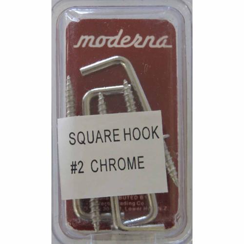 Moderna Square Hook L: 35mm. 12mm Pack of 5
