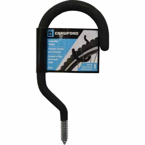 Crawford Screw-In Bicycle Hook 100 X 212mm Black