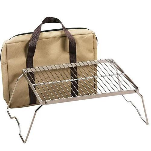 PureQ Beach Burn Portable Over Fire Stainless BBQ Grill