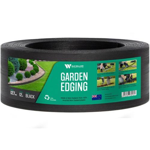 DLM WALLACE Garden Edging 127mm X 12m Black