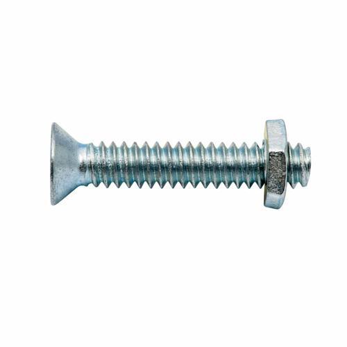 Zenith Countersunk Head Bolt & Nut 3/16 Inch X 25mm Zinc Plated Pack of 18