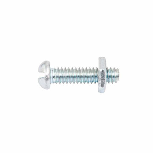 Zenith Round Head Bolt & Nut 1/8 Inch X 12mm Zinc Plated Pack of 30