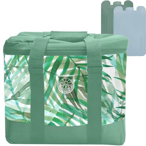 Snazzee Hard Sided Cooler Bag And Ice Brick Set