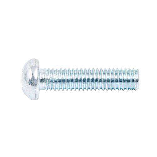 Zenith Round Head Bolt And Nut 6 X 25mm Zinc Plated Pack of 10