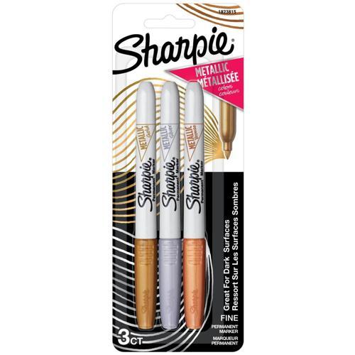 Sharpie Permanent Markers Pack 3 Assorted Colours Pack of 1