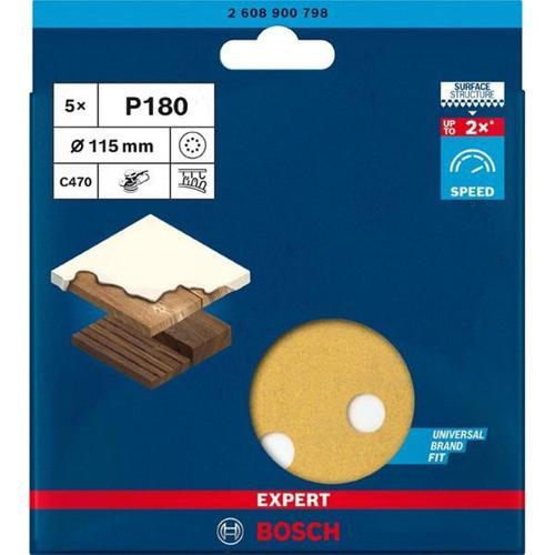 Bosch Expert C470 Sanding Discs G180 5pc 115mm