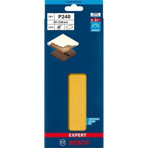 Bosch Expert C470 Sandpaper With No Holes For Orbital Sanders 93 X 230mm G 240
