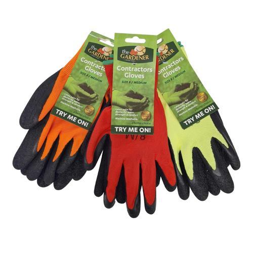 The Gardener Gloves Contractors Latex 8-GLOLATCONM