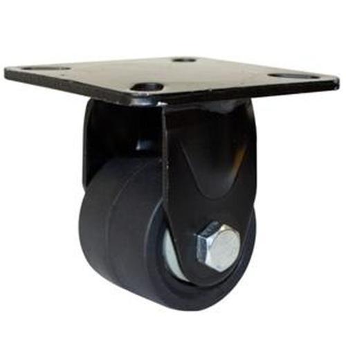 Winmore Hardware Low Profile Nylon Fixed Castor 50mm Black