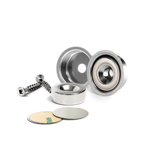 Doormag Pro Stainless Steel Concealed Magnetic Catch With Cover