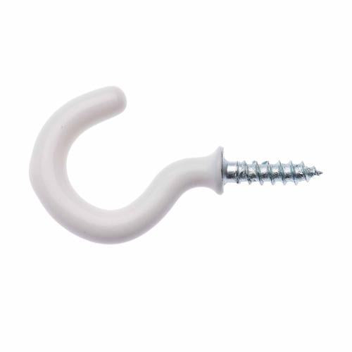 Zenith Cup Hooks 22 X 2.5mm Plastic Coated Pack of 5