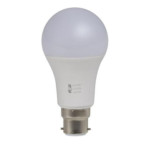 GE Lighting LED A60 Tri-Colour Multi Watt Dimmable Bulb 850LM Warm White Cool