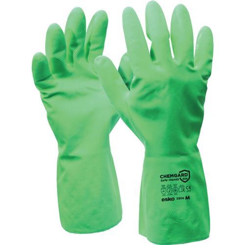 Esko Household Chemical Nitrile Rubber Gloves XL Green