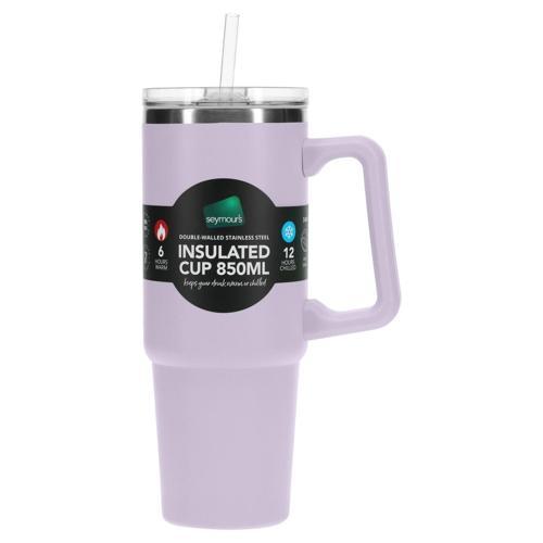 Seymours S/S Versa Cup With Straw 850mL