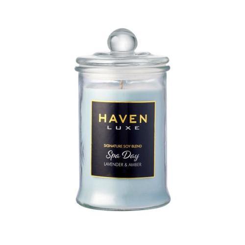 HAVEN Candle Scented Luxe Glass W/Lid