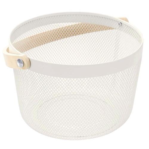 Kates Round Mesh Basket W/Wood Handle