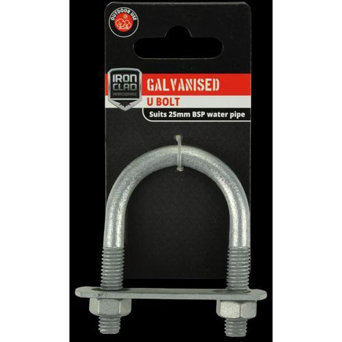 Iron Clad U Bolt 25mm Galvanised