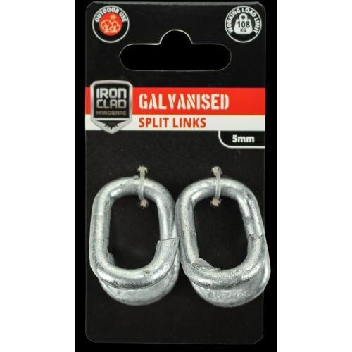 Iron Clad Split Link 5mm Galvanised Pack of 2