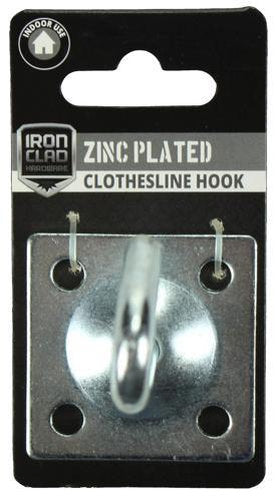 Iron Clad Clothesline Hook Zinc Plated
