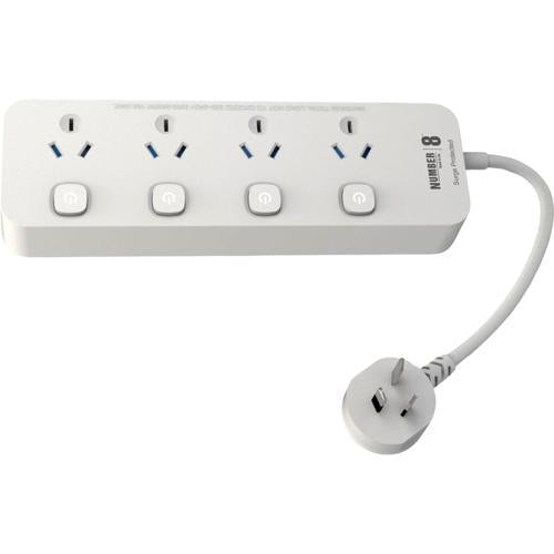 Number 8 Powerboad 4-Way With Surge