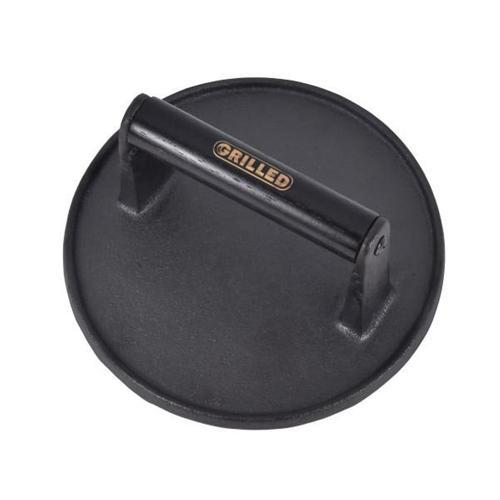 Grilled Cast Iron Burger Press