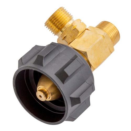 Grilled Safelok (LCC27) To Twin Camping (3/8 BSP) Outlets Adaptor