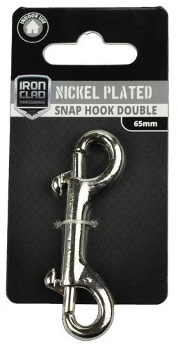 Iron Clad Snap Hook Double 65mm Zinc Plated