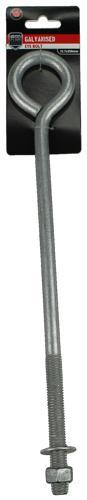 Iron Clad Eye Bolts 12.7x350mm Galvanised