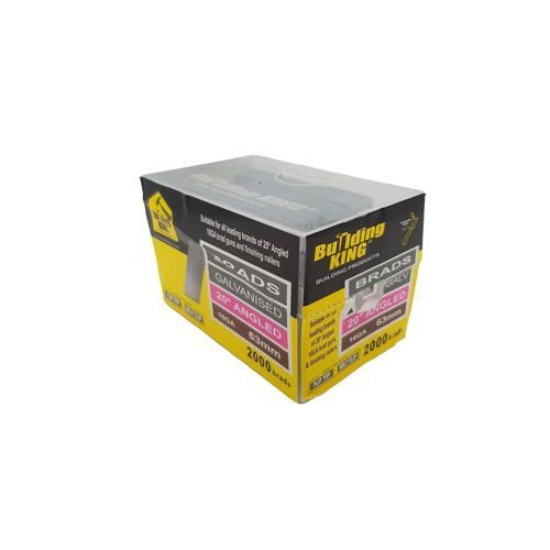 Building King Brad Finishing Nail 16G X 63mm Pack 2000 Electro Galvanised Pack