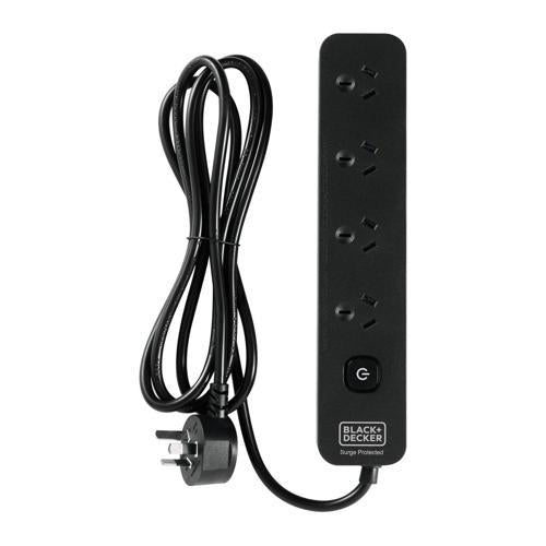 Black+Decker 4 Way Powerboard BDP4MSLRB