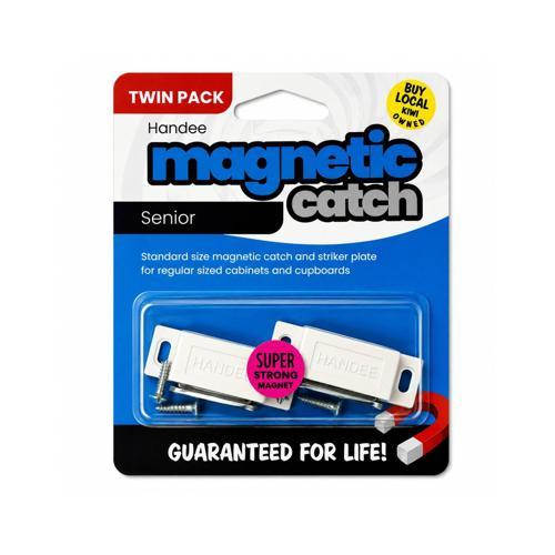 CUPBOARD CATCH MAGNETIC SNR WHITE 2PK Pack of 2