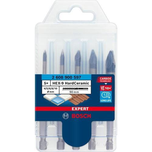 Bosch Mixed Ceramic Tile Bit 5PC Set 4-10mm